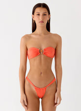 Airlie Scrunch Bikini Bottoms - Orange