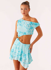 Aletta Sequin Mini Dress - Blue