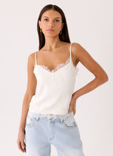 Ellora Cami Top - Ivory