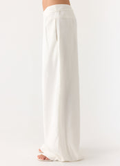 Isobel Linen Pants - White