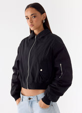 Jameson Bomber Jacket - Black
