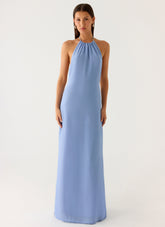 Le Soleil Halter Maxi Dress - Periwinkle