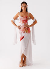 Loire Maxi Dress - Peach Rose