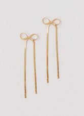 Tinka Bow Earrings - Gold