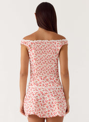 Anja Top - Porcelain Rose