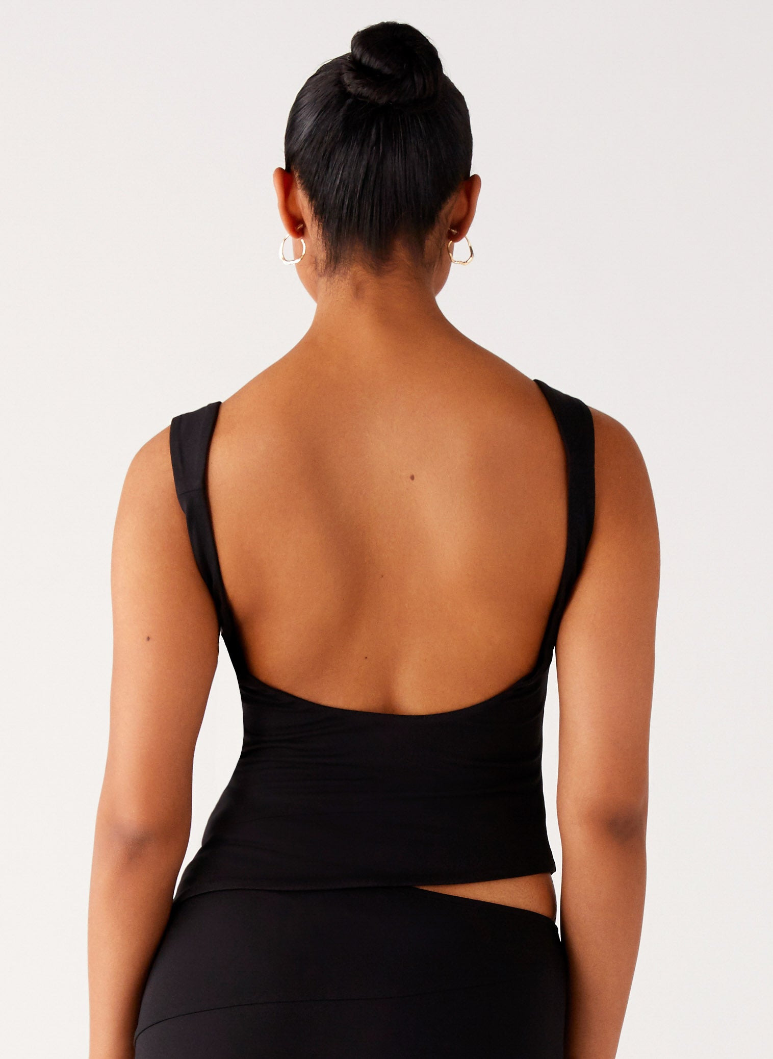 Wonderlust Cowl Top - Black